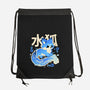 Water Kitsune-None-Drawstring-Bag-NemiMakeit