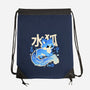 Water Kitsune-None-Drawstring-Bag-NemiMakeit