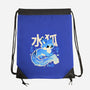 Water Kitsune-None-Drawstring-Bag-NemiMakeit