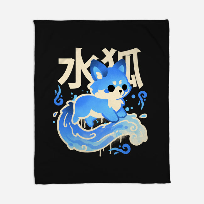 Water Kitsune-None-Fleece-Blanket-NemiMakeit