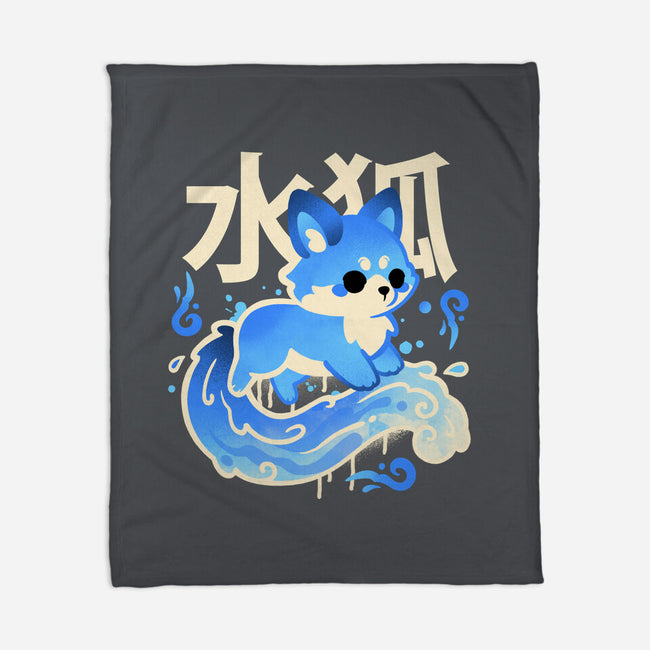 Water Kitsune-None-Fleece-Blanket-NemiMakeit