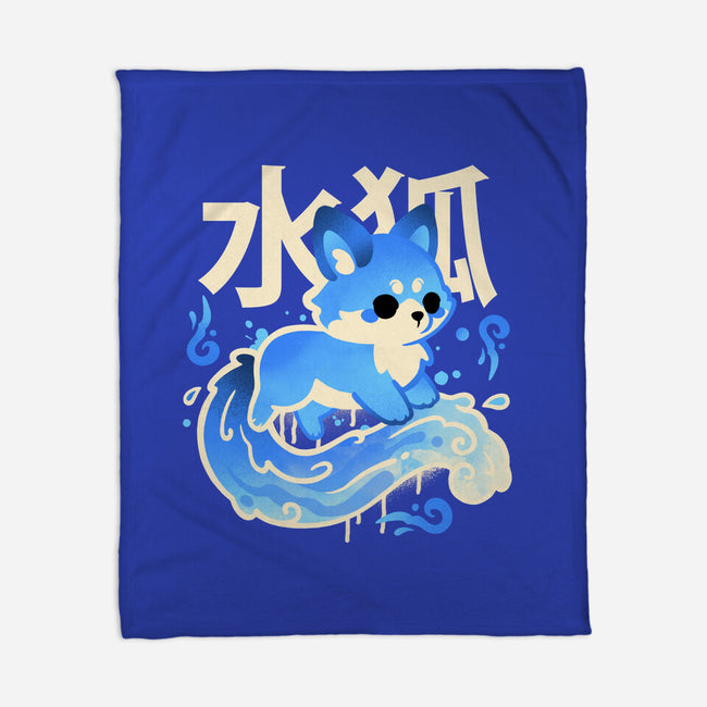 Water Kitsune-None-Fleece-Blanket-NemiMakeit