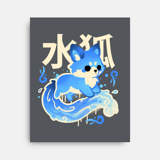 Water Kitsune-None-Stretched-Canvas-NemiMakeit
