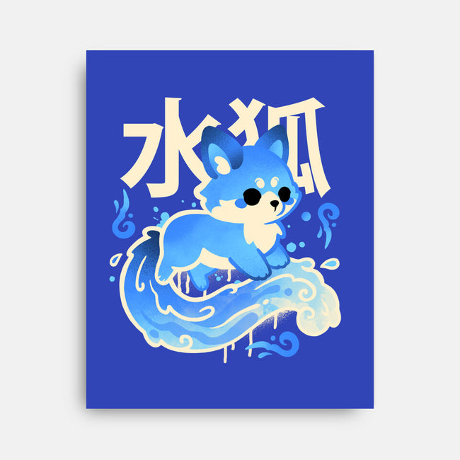 Water Kitsune-None-Stretched-Canvas-NemiMakeit
