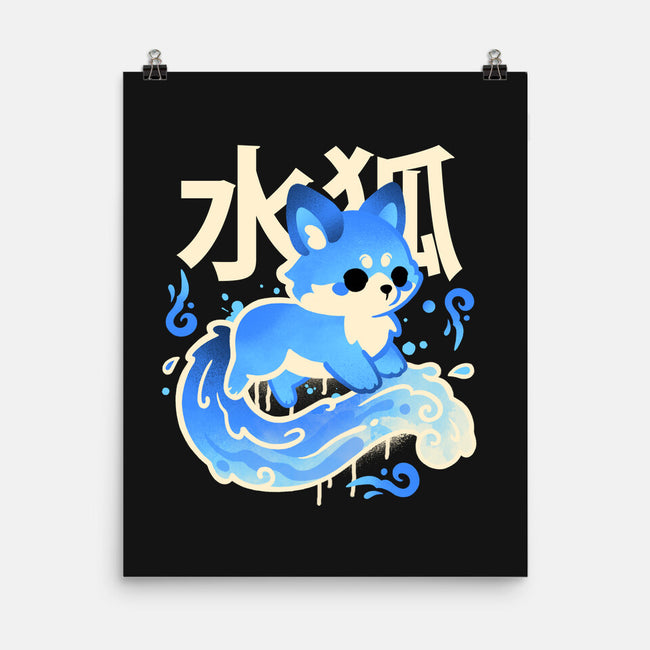 Water Kitsune-None-Matte-Poster-NemiMakeit