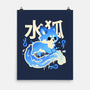 Water Kitsune-None-Matte-Poster-NemiMakeit