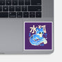 Water Kitsune-None-Glossy-Sticker-NemiMakeit