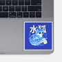 Water Kitsune-None-Glossy-Sticker-NemiMakeit