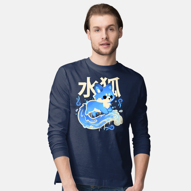 Water Kitsune-Mens-Long Sleeved-Tee-NemiMakeit
