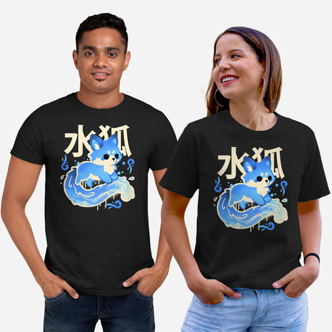 Water Kitsune-Unisex-Basic-Tee-NemiMakeit