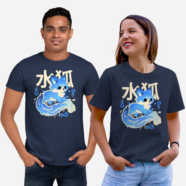 Water Kitsune-Unisex-Basic-Tee-NemiMakeit