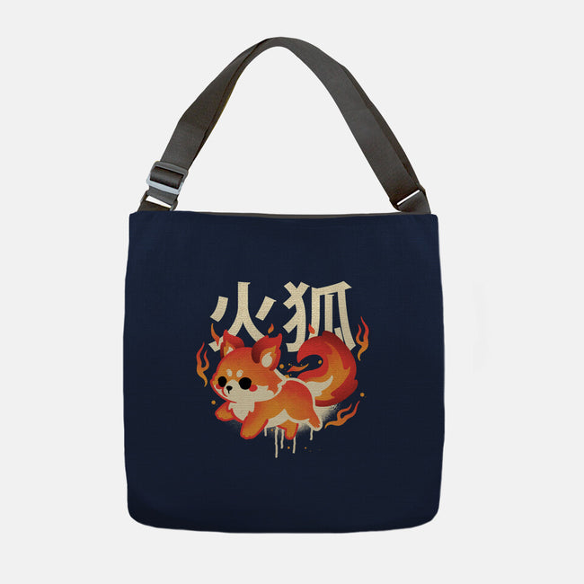 Fire Kitsune-None-Adjustable Tote-Bag-NemiMakeit