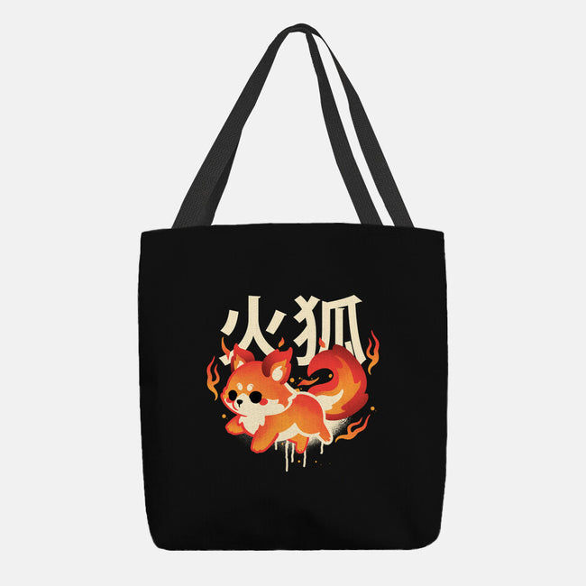 Fire Kitsune-None-Basic Tote-Bag-NemiMakeit
