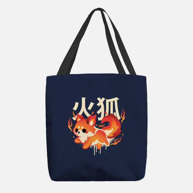 Fire Kitsune-None-Basic Tote-Bag-NemiMakeit