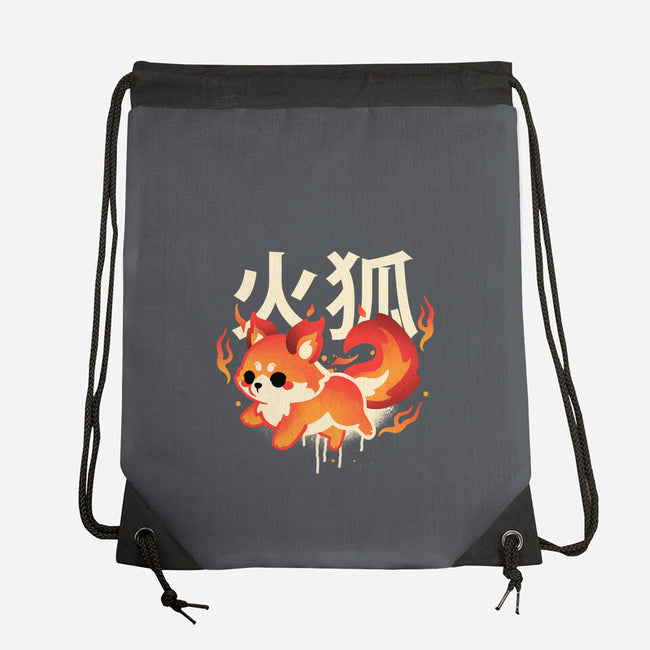 Fire Kitsune-None-Drawstring-Bag-NemiMakeit
