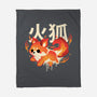 Fire Kitsune-None-Fleece-Blanket-NemiMakeit