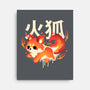 Fire Kitsune-None-Stretched-Canvas-NemiMakeit