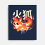 Fire Kitsune-None-Stretched-Canvas-NemiMakeit