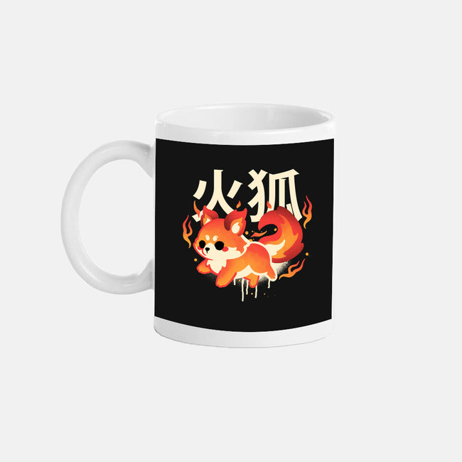 Fire Kitsune-None-Mug-Drinkware-NemiMakeit