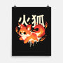 Fire Kitsune-None-Matte-Poster-NemiMakeit