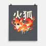 Fire Kitsune-None-Matte-Poster-NemiMakeit