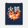 Fire Kitsune-None-Matte-Poster-NemiMakeit