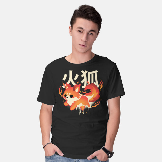 Fire Kitsune-Mens-Basic-Tee-NemiMakeit