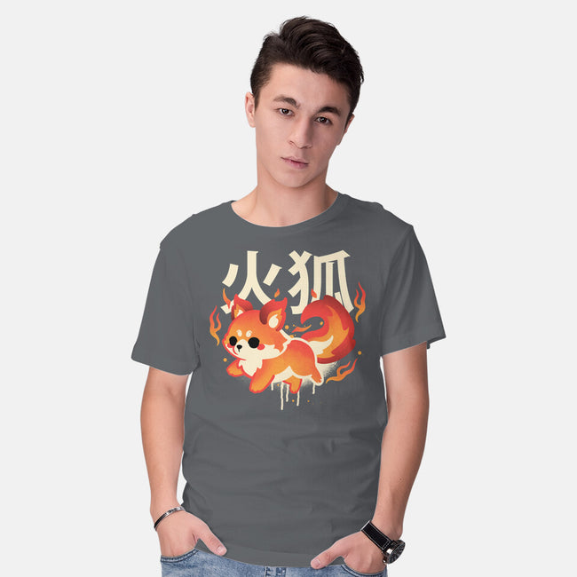 Fire Kitsune-Mens-Basic-Tee-NemiMakeit
