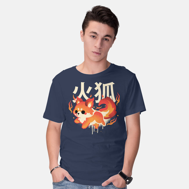 Fire Kitsune-Mens-Basic-Tee-NemiMakeit