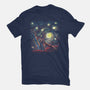 Starry Dead-Womens-Fitted-Tee-zascanauta