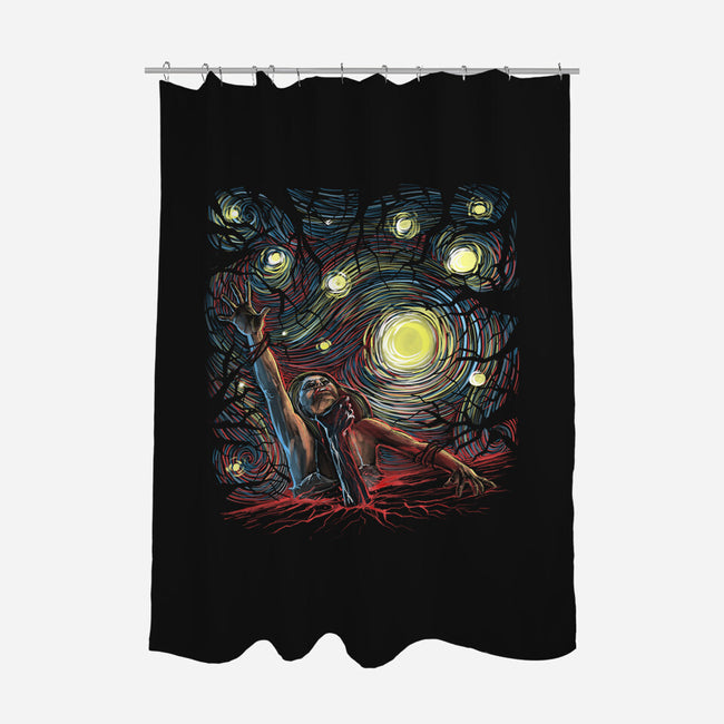 Starry Dead-None-Polyester-Shower Curtain-zascanauta