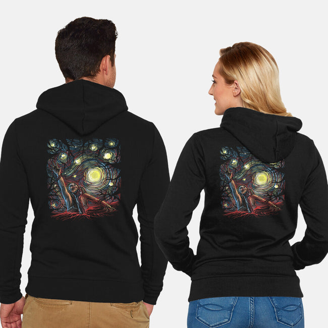 Starry Dead-Unisex-Zip-Up-Sweatshirt-zascanauta