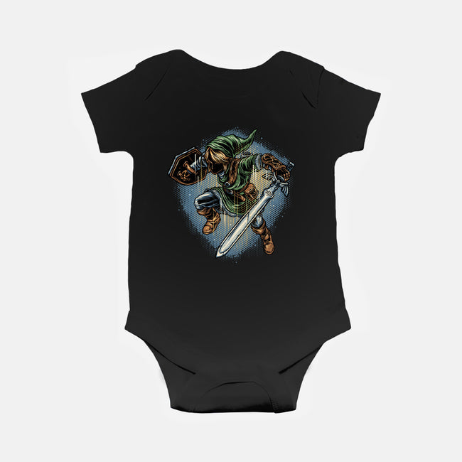 Destiny Of The Chosen One-Baby-Basic-Onesie-glitchygorilla