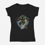 Destiny Of The Chosen One-Womens-V-Neck-Tee-glitchygorilla