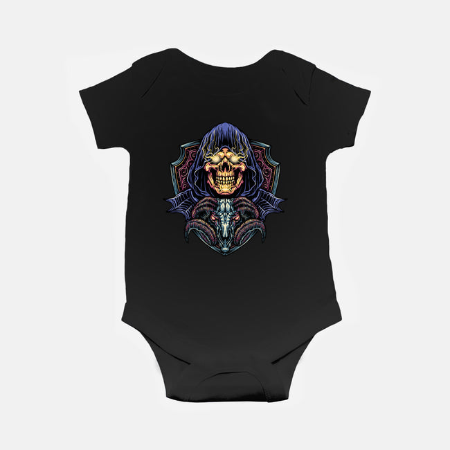 Dark Power Of The Universe-Baby-Basic-Onesie-glitchygorilla