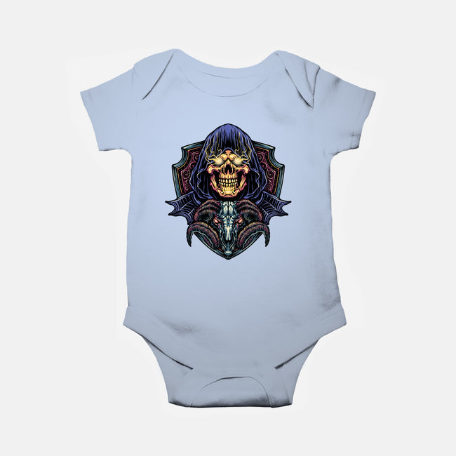 Dark Power Of The Universe-Baby-Basic-Onesie-glitchygorilla