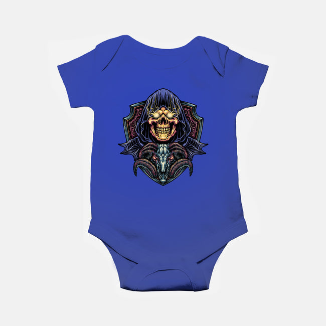 Dark Power Of The Universe-Baby-Basic-Onesie-glitchygorilla