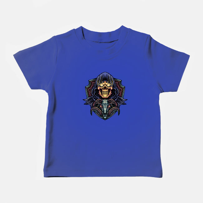 Dark Power Of The Universe-Baby-Basic-Tee-glitchygorilla