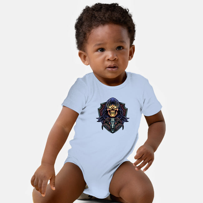 Dark Power Of The Universe-Baby-Basic-Onesie-glitchygorilla