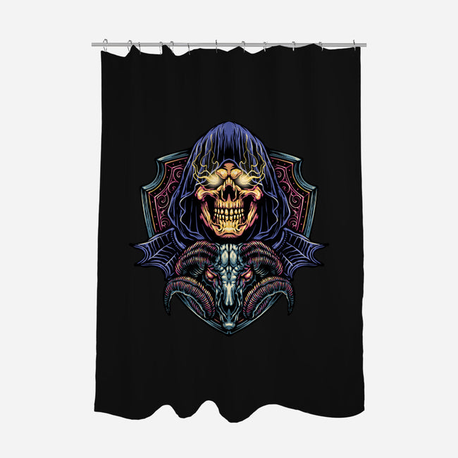 Dark Power Of The Universe-None-Polyester-Shower Curtain-glitchygorilla