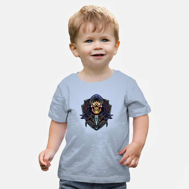 Dark Power Of The Universe-Baby-Basic-Tee-glitchygorilla