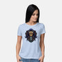 Dark Power Of The Universe-Womens-Basic-Tee-glitchygorilla
