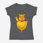 Hunny Heart-Womens-V-Neck-Tee-erion_designs