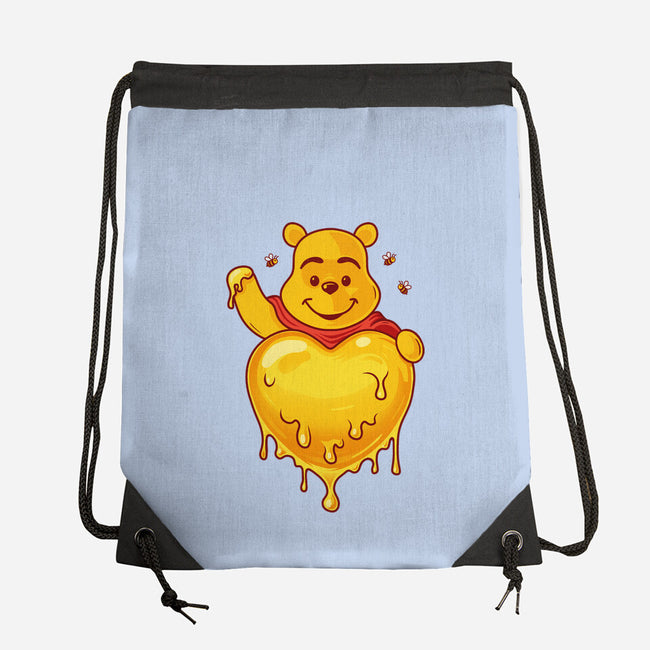 Hunny Heart-None-Drawstring-Bag-erion_designs
