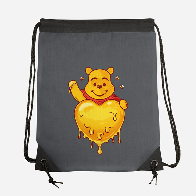 Hunny Heart-None-Drawstring-Bag-erion_designs