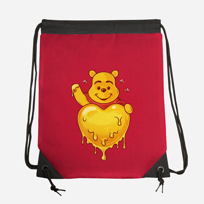 Hunny Heart-None-Drawstring-Bag-erion_designs
