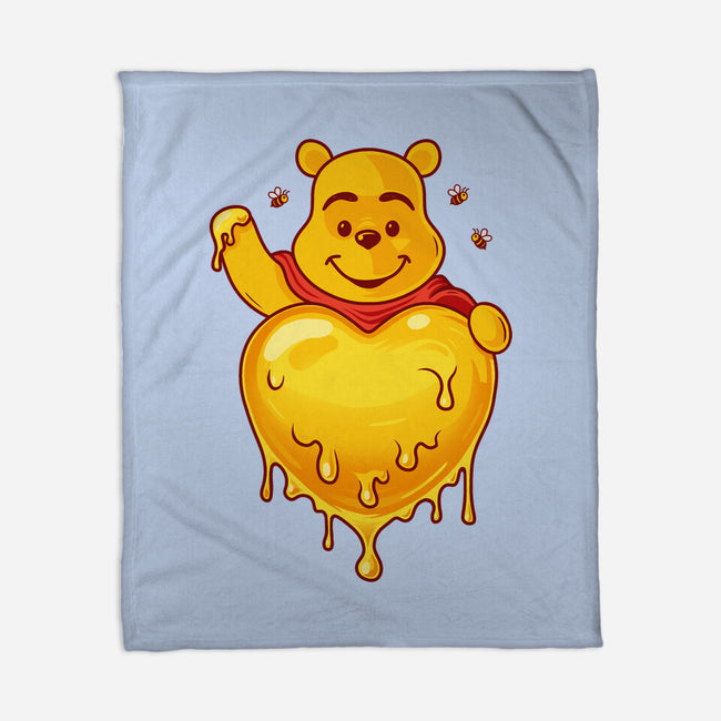 Hunny Heart-None-Fleece-Blanket-erion_designs