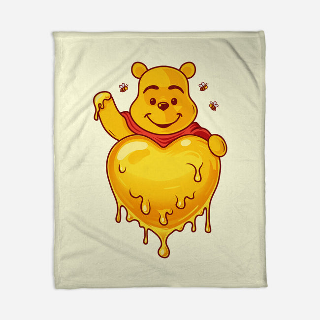 Hunny Heart-None-Fleece-Blanket-erion_designs