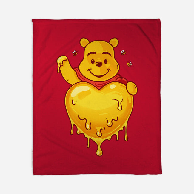Hunny Heart-None-Fleece-Blanket-erion_designs