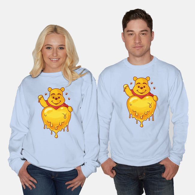 Hunny Heart-Unisex-Crew Neck-Sweatshirt-erion_designs